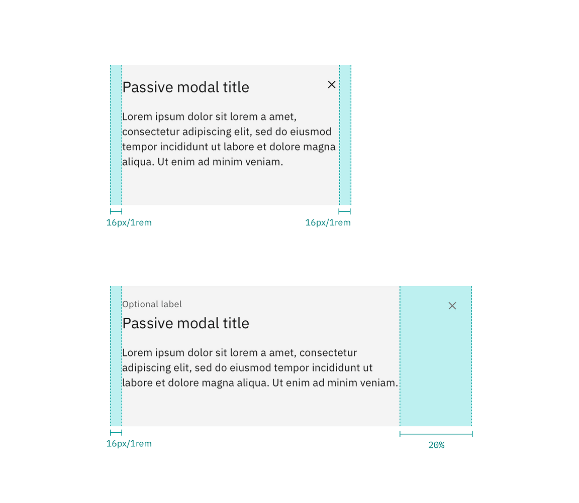 Margin-right for modals less than 36% and greater than 36% Margin-right for modals less than 36% and greater than 36%
