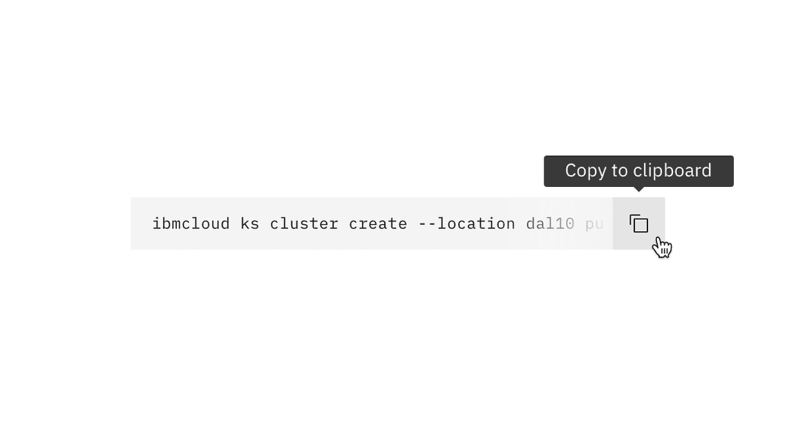hovering on the button exposes ‘copy to clipboard’ tooltip hovering on the button exposes ‘copy to clipboard’ tooltip