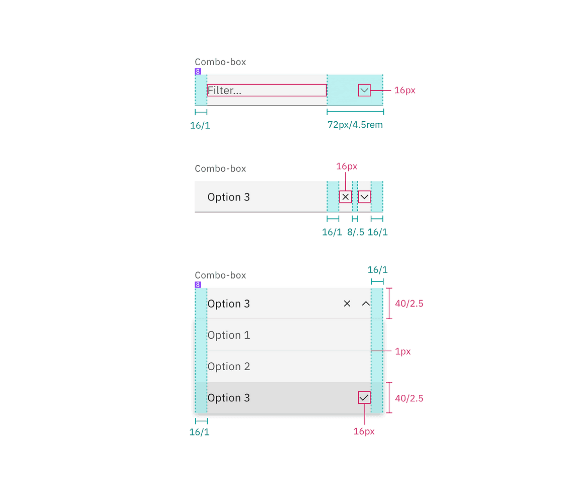 Spacing for combo box dropdown Spacing for combo box dropdown